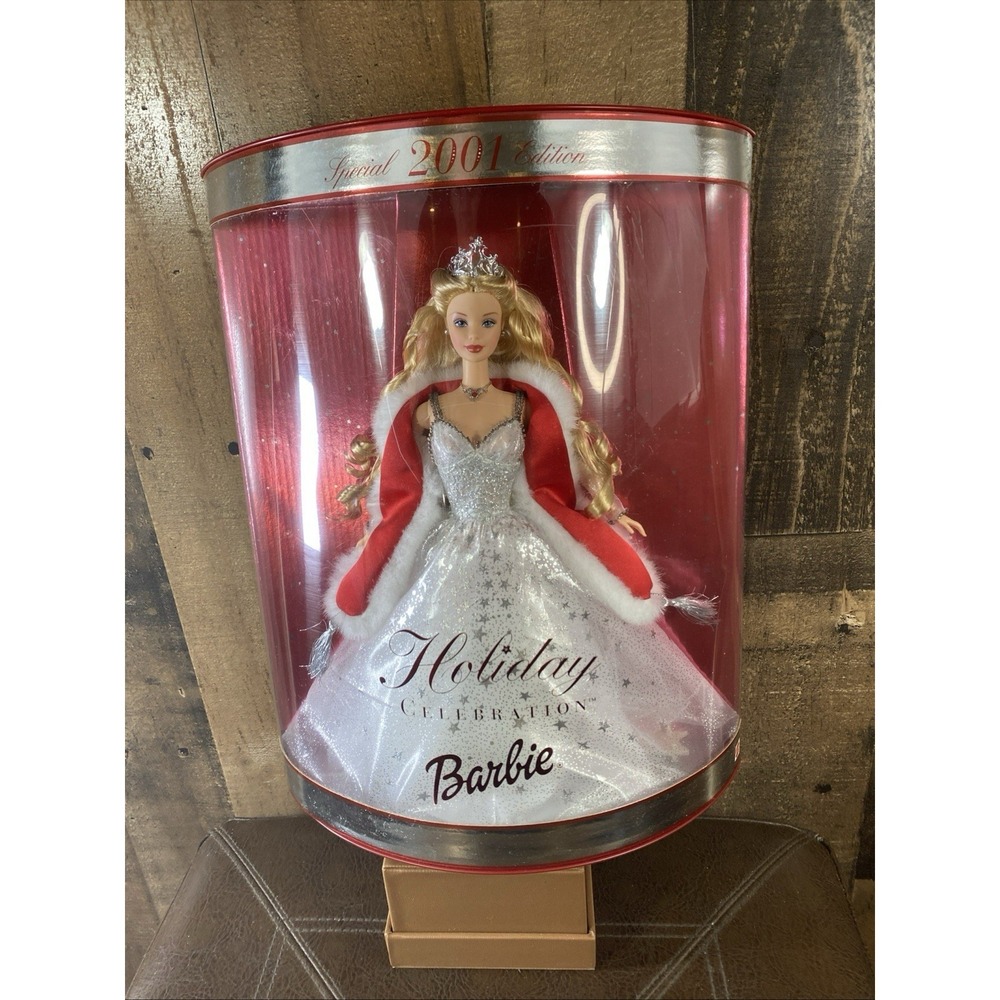 2001 Holiday‎ Celebration Barbie Doll Special Edition Mattel #50304 NIB Vintage